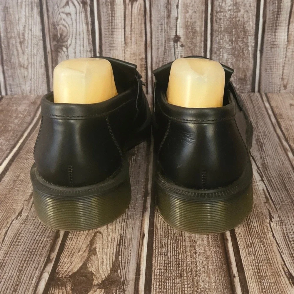 Sz 10 US Men's Dr. Martens Adrian Snaffle Black Leather Bit Loafers Shoes VGUC